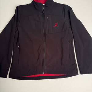 Alabama Crimson Tide Full-Zip Softshell Jacket Men’s Large Black/Red